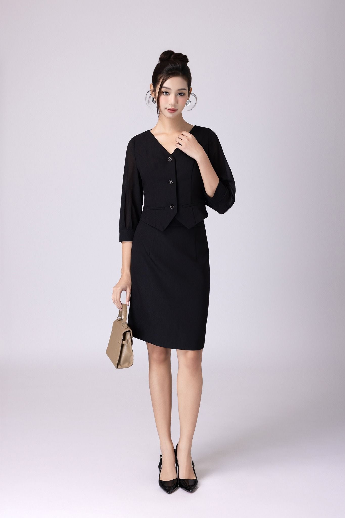 CHÂN VÁY BÚT CHÌ Z06872