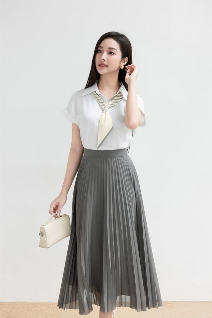 ÁO PHÔNG CỔ BẺ TS60162