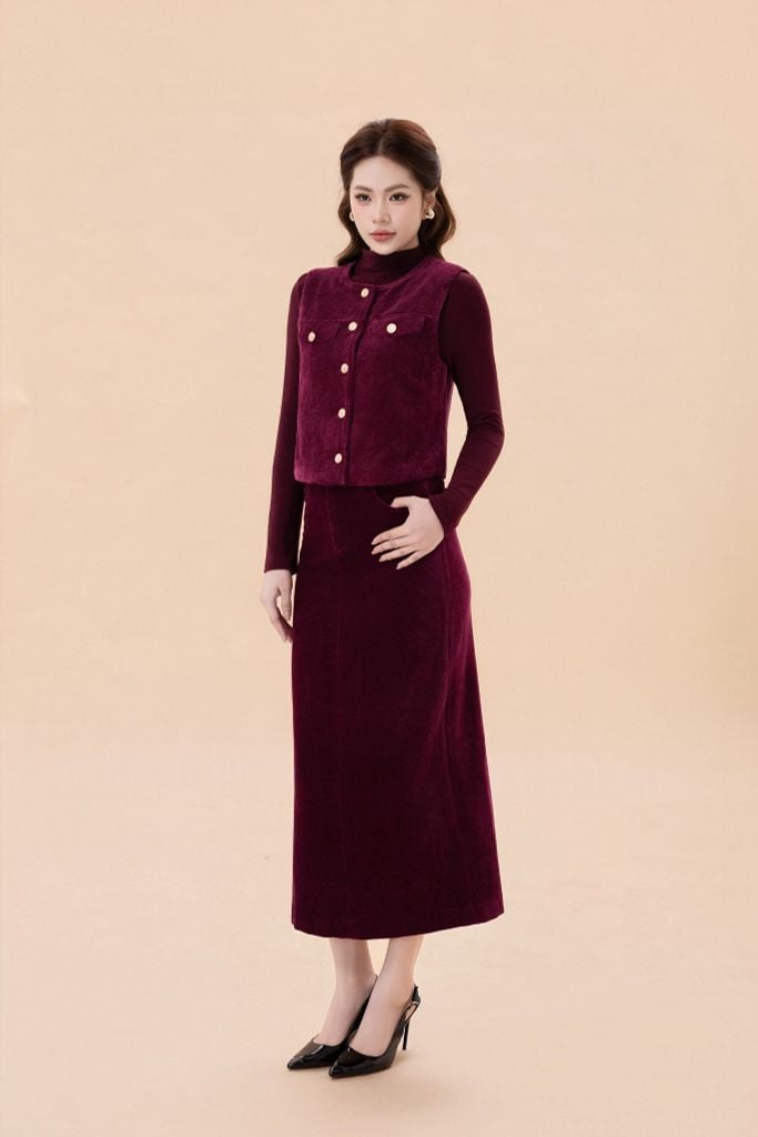 ÁO GILE NHUNG AK06022