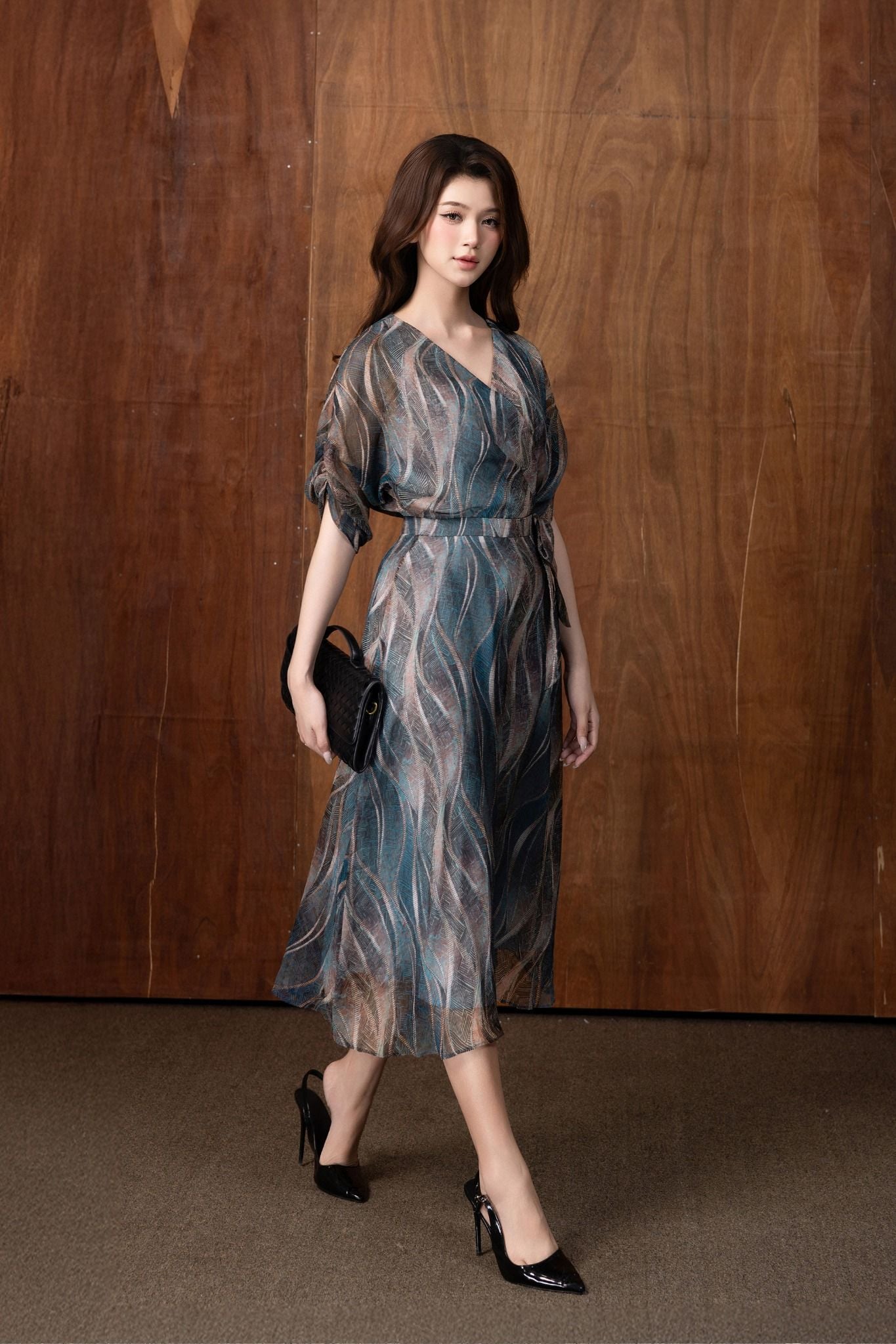 ĐẦM VOAN HOẠ TIẾT D07262