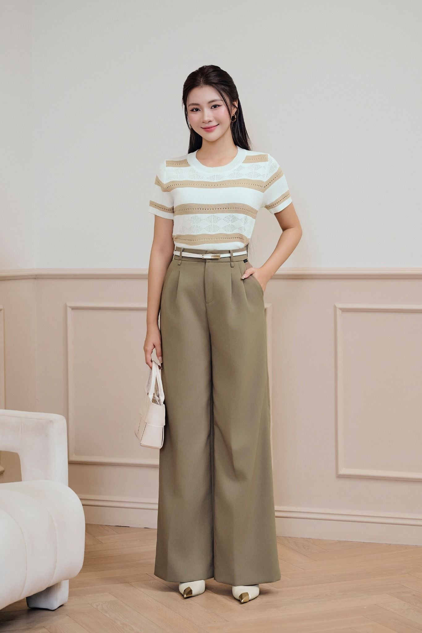 QUẦN SUÔNG NÂU Q03232