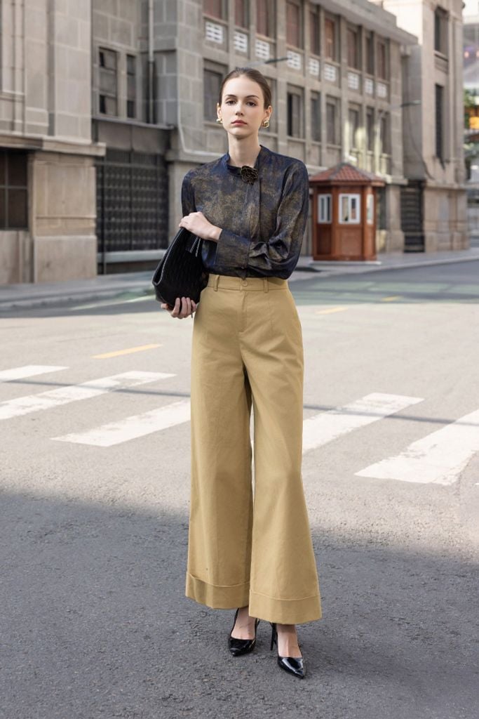 QUẦN KAKI ỐNG RỘNG Q08072