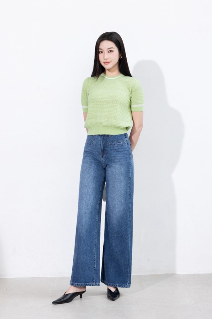 QUẦN JEANS ỐNG SUÔNG Q67032