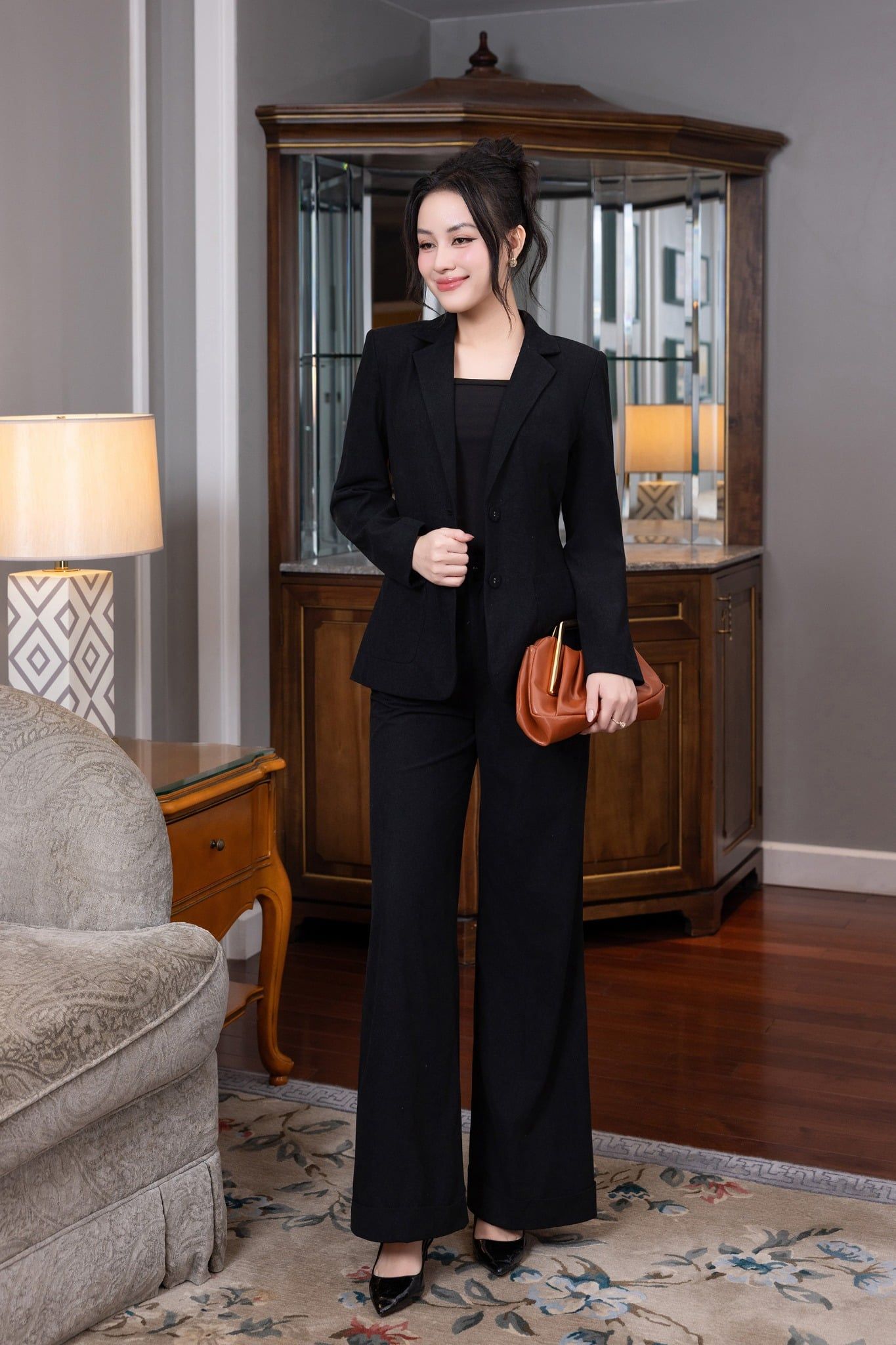 ÁO VEST ĐEN AK07532