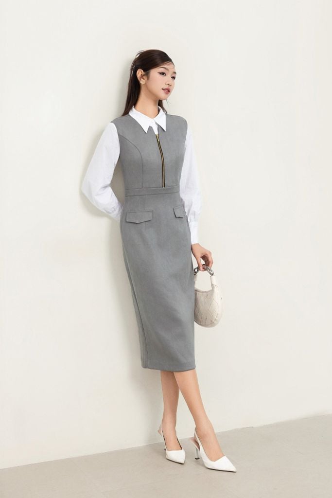 ĐẦM LIỀN THIẾT KẾ D07432