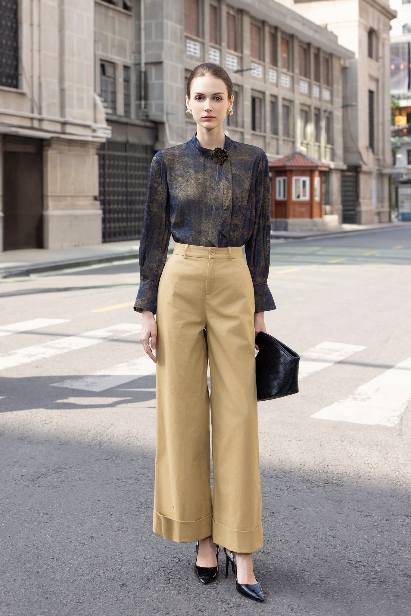 SƠ MI PHỐI HOA 3D SM07852