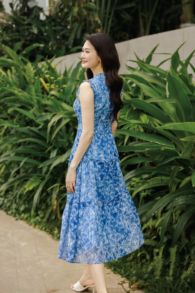  ĐẦM MAXI CỔ BÈO D11072 