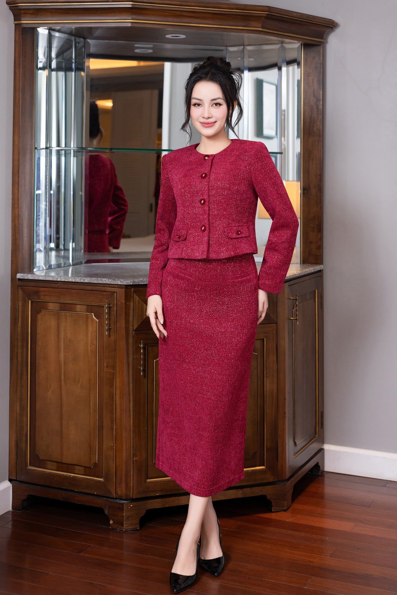 ÁO KHOÁC ĐỎ AK07962