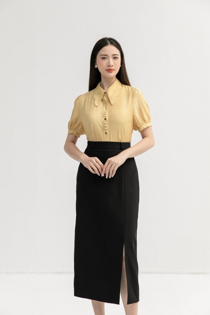  SƠ MI CỔ SÓNG SM43032 