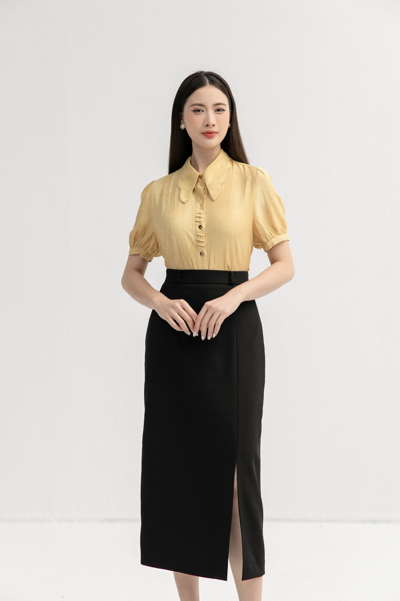 SƠ MI CỔ SÓNG SM43032