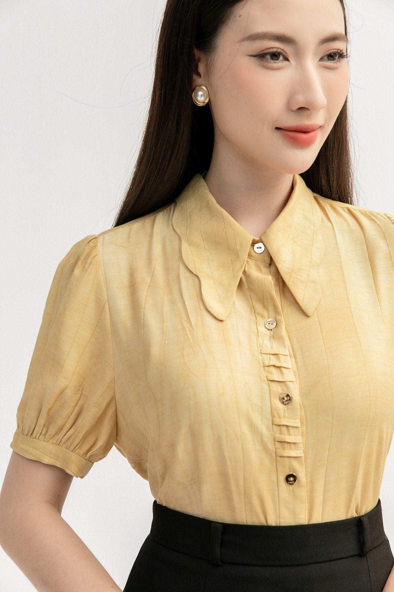 SƠ MI CỔ SÓNG SM43032