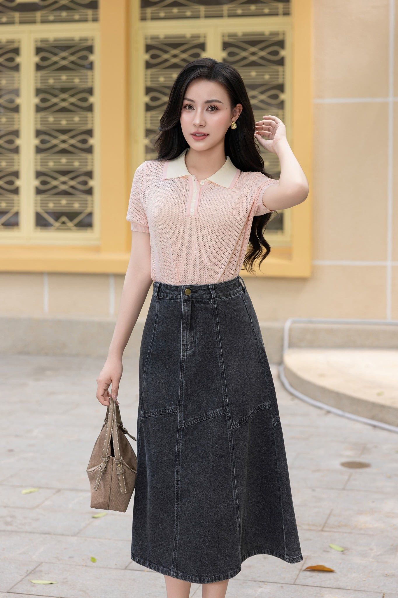 ÁO LEN HỒNG AL62182