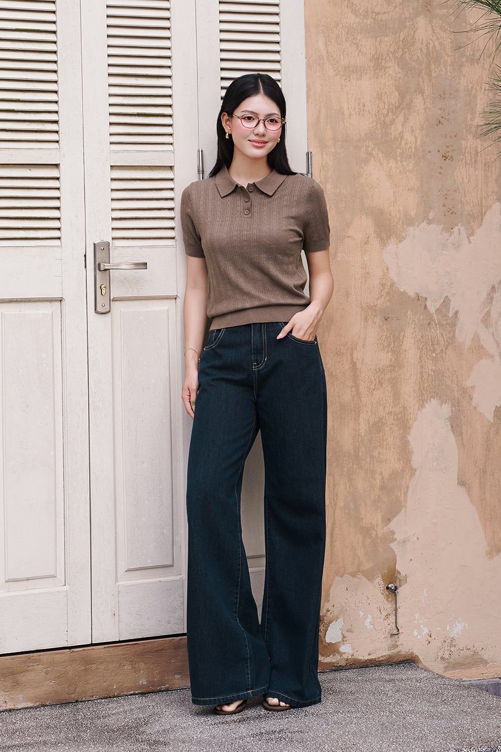 QUẦN JEANS ỐNG SUÔNG Q67112