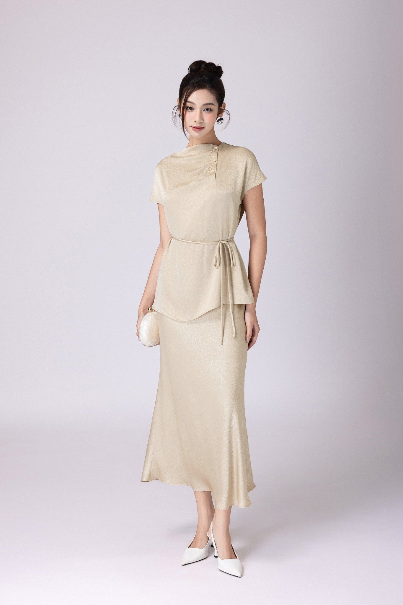 CHÂN VÁY LỤA ĐUÔI CÁ Z07132