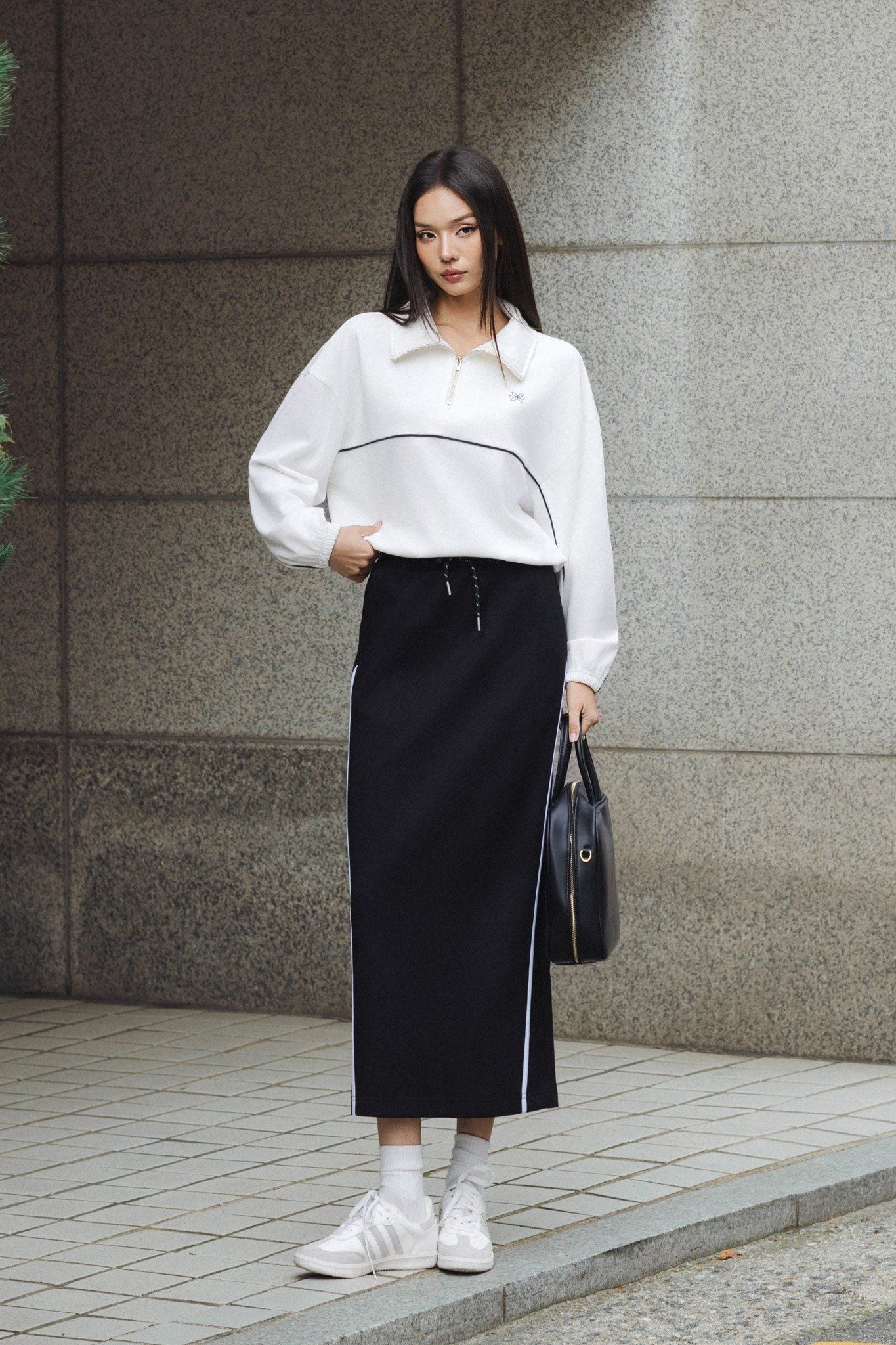 ÁO TRẮNG KÉO KHOÁ TS62622