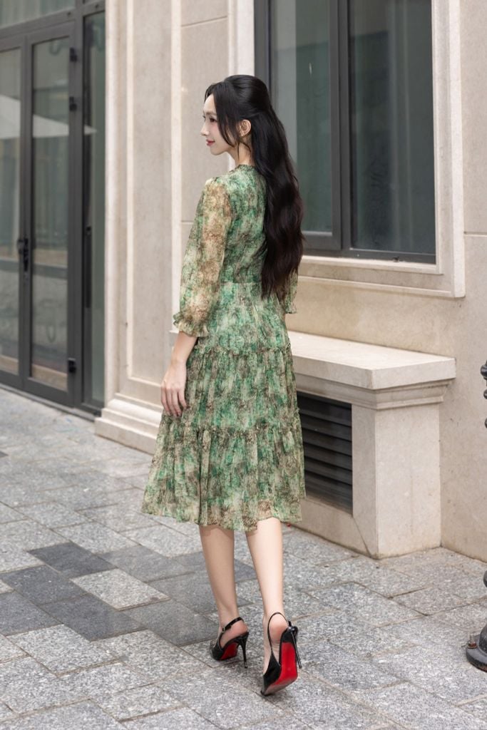  ĐẦM VOAN HOA D07082 