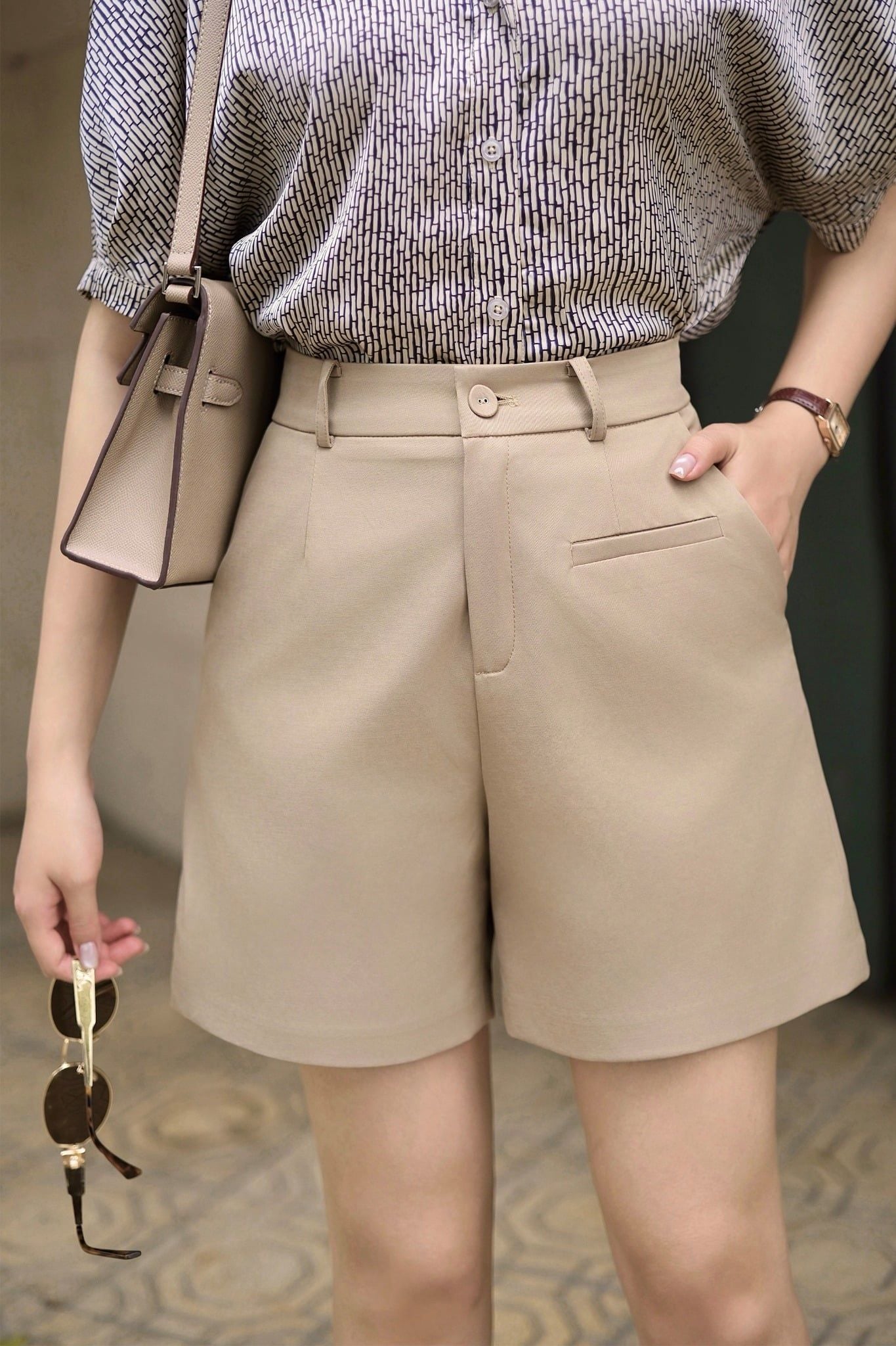 QUẦN SHORT CẠP CAO Q10422
