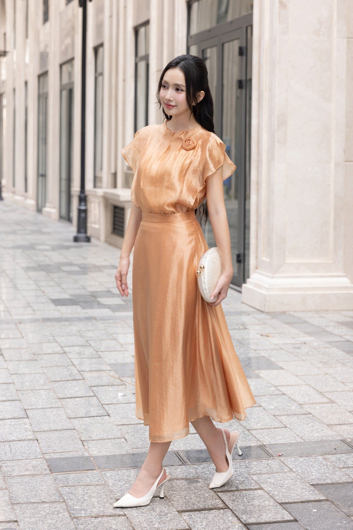 SƠ MI TƠ ĐÍNH HOA 3D SM05322