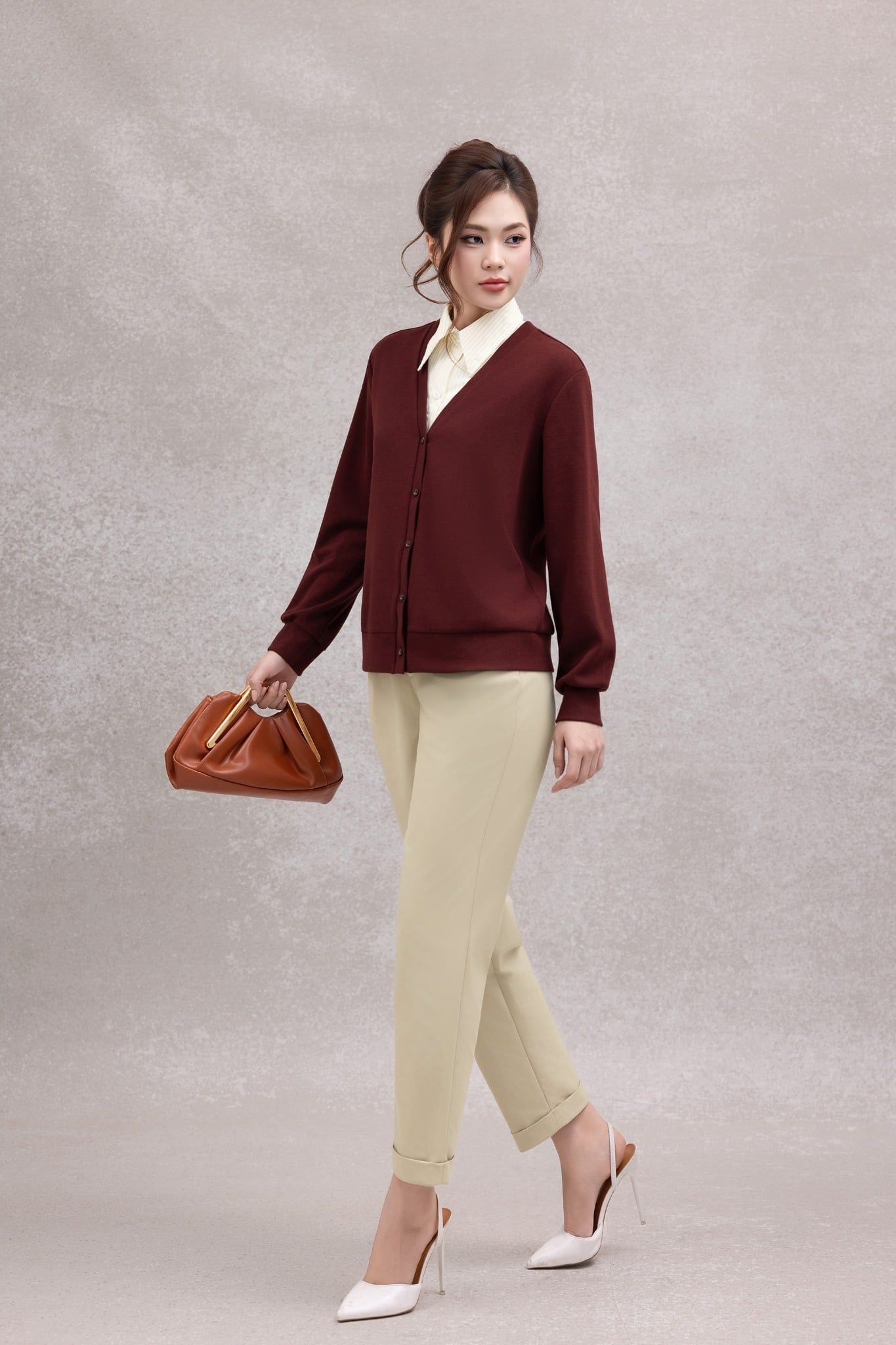 ÁO LEN PHỐI CỔ SƠ MI SM08082