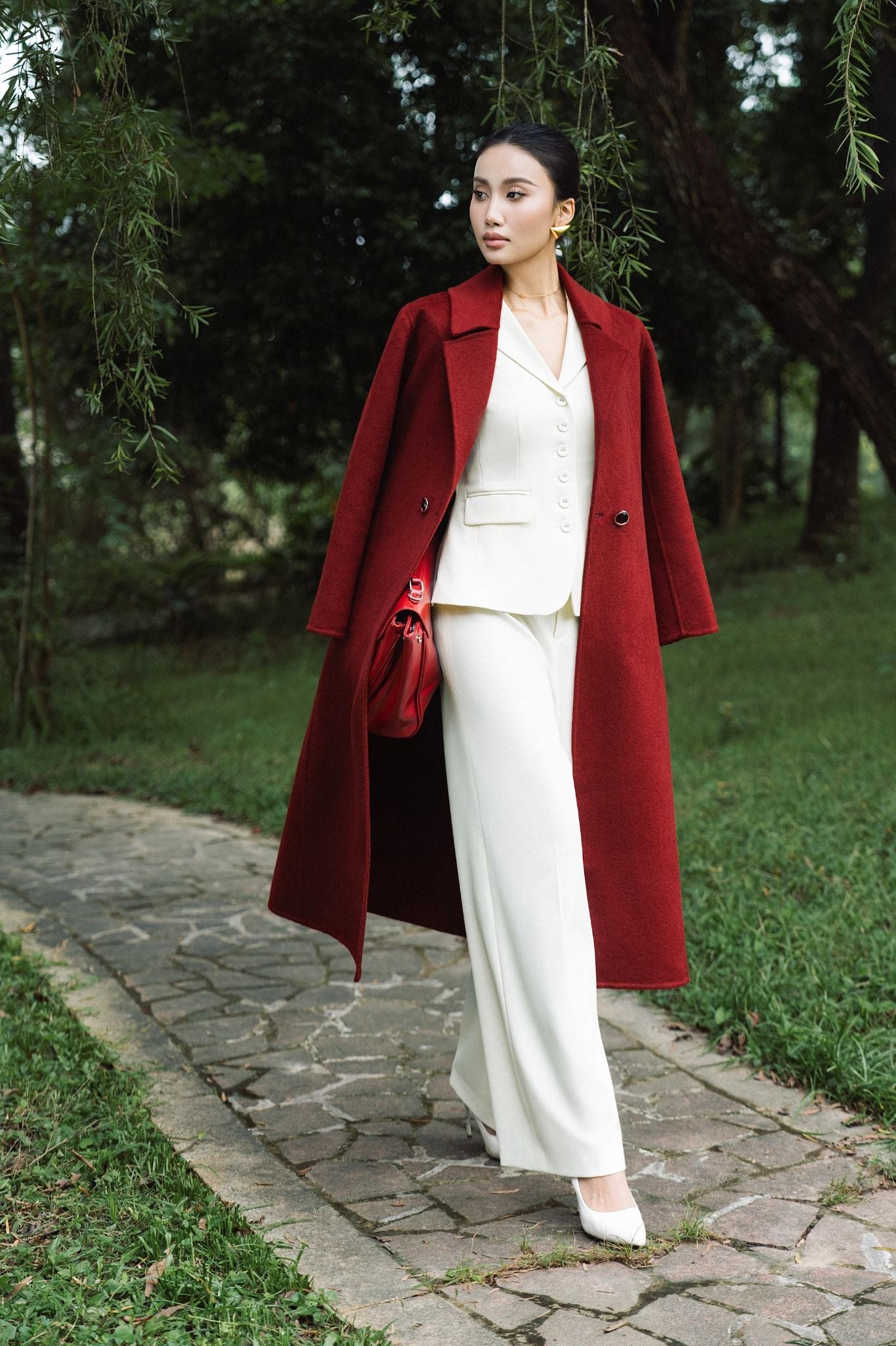 MĂNG TÔ DẠ ĐỎ AK68062