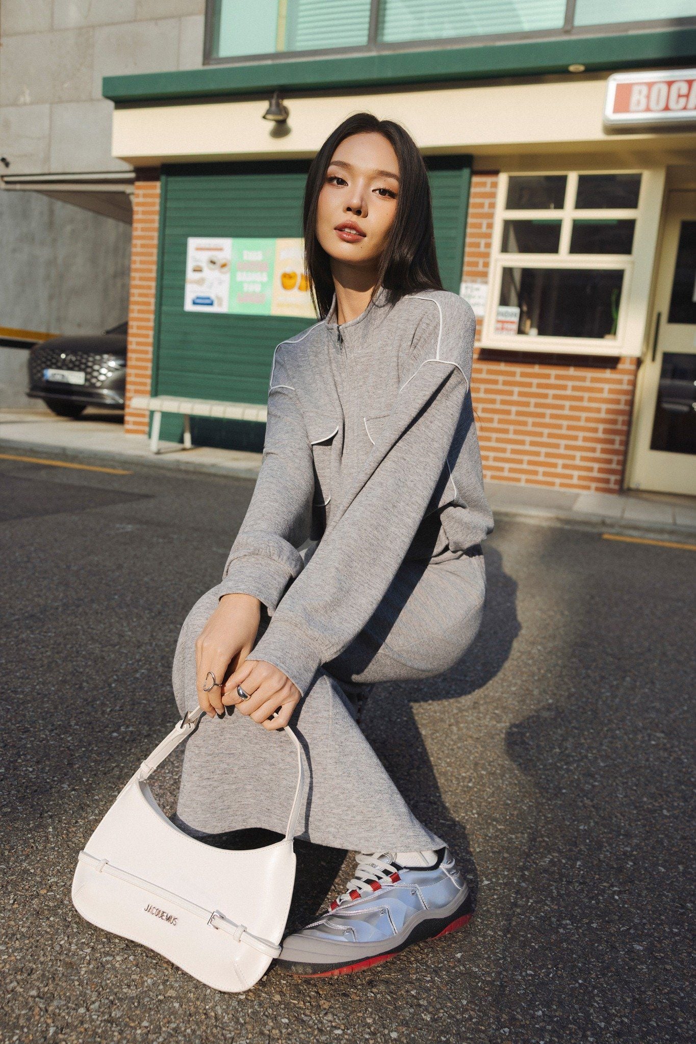 SET BỘ XÁM PHỐI VIỀN TRẮNG HW40482