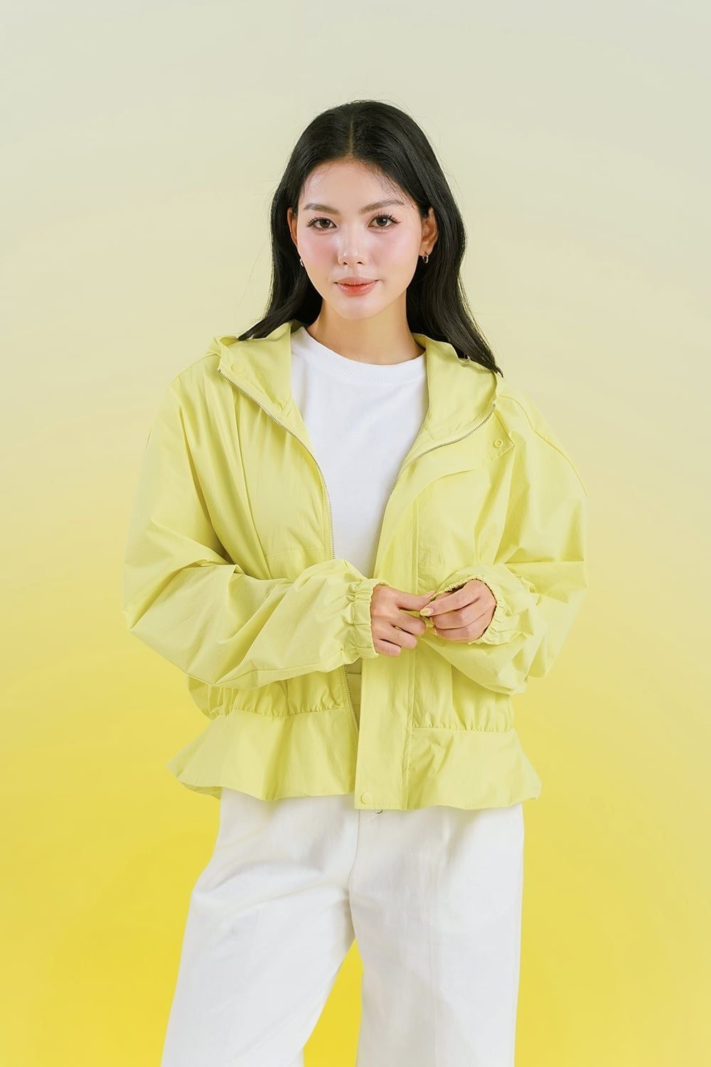 Áo chống nắng macaron vàng A61082