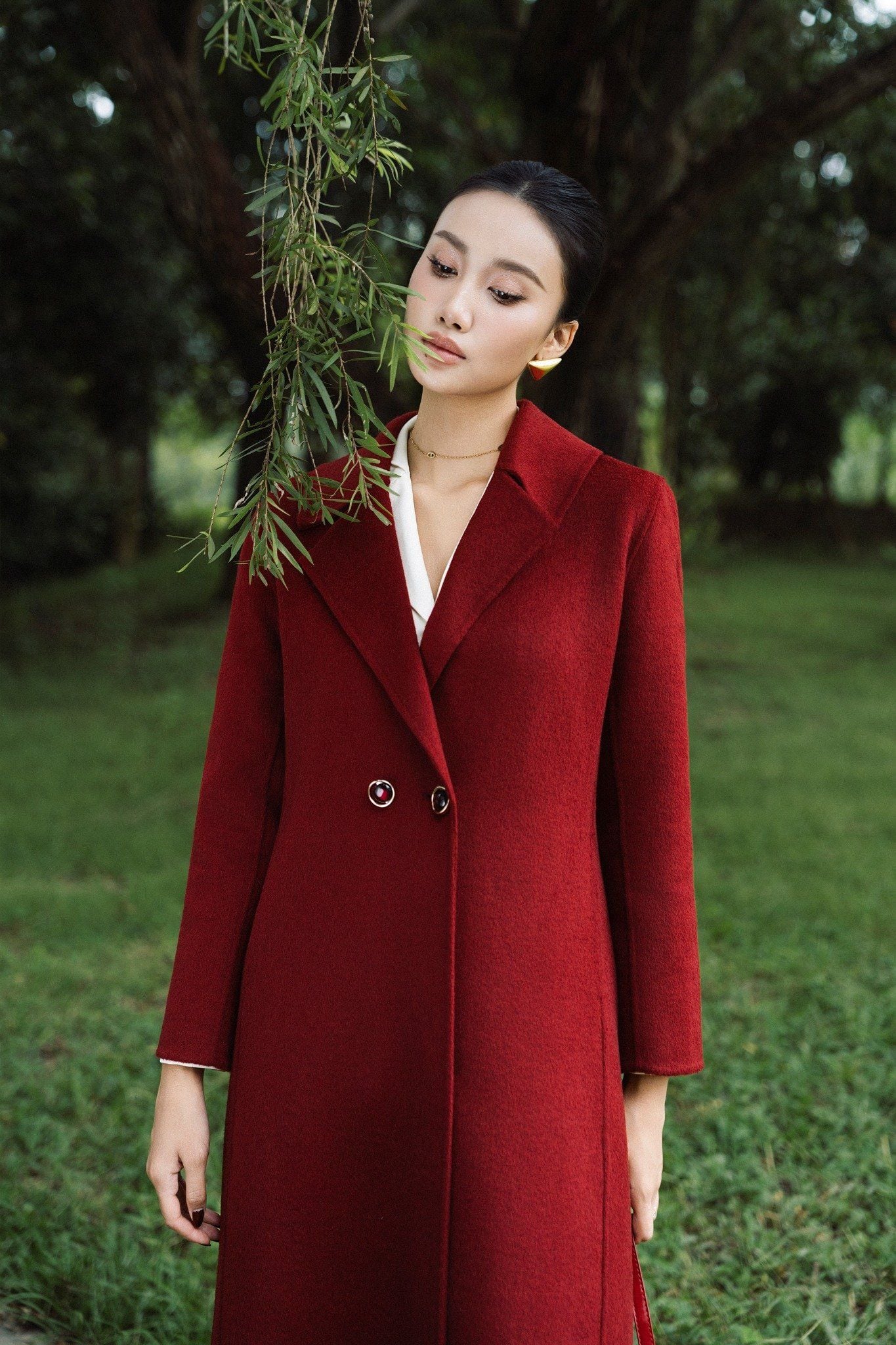 MĂNG TÔ DẠ ĐỎ AK68062