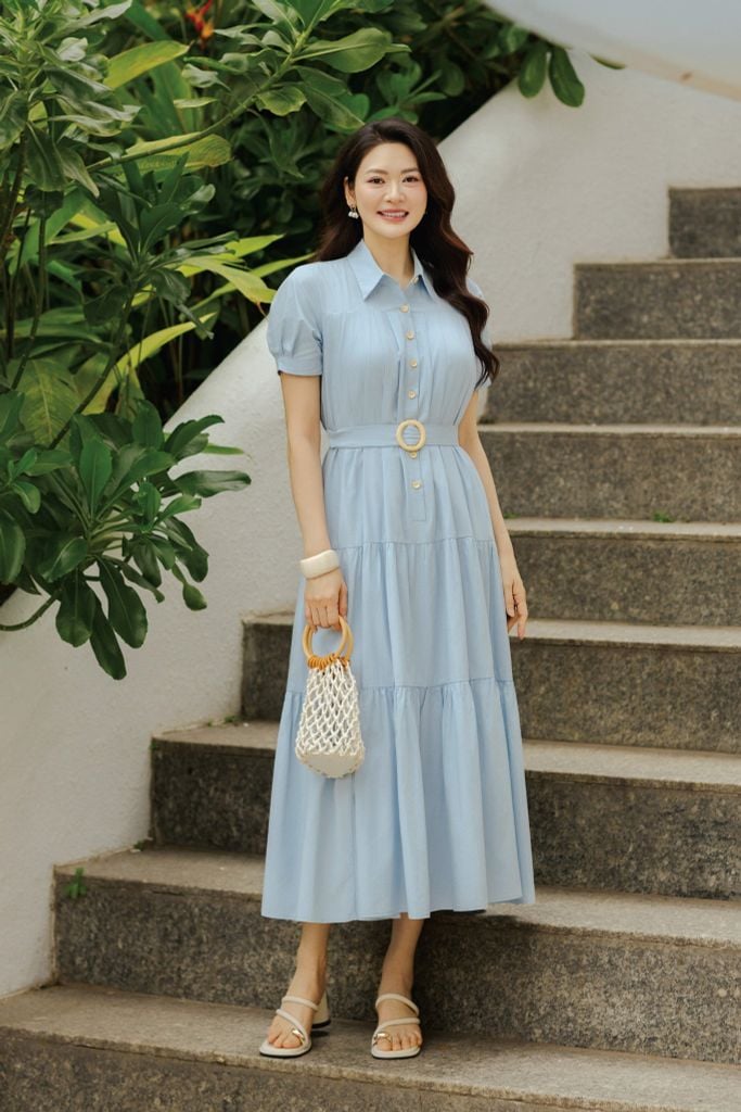 ĐẦM THÔ XANH CỔ BẺ D11012