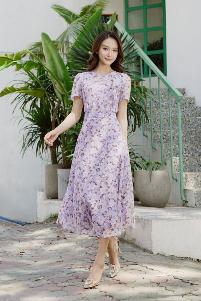 ĐẦM VOAN HOA D40382