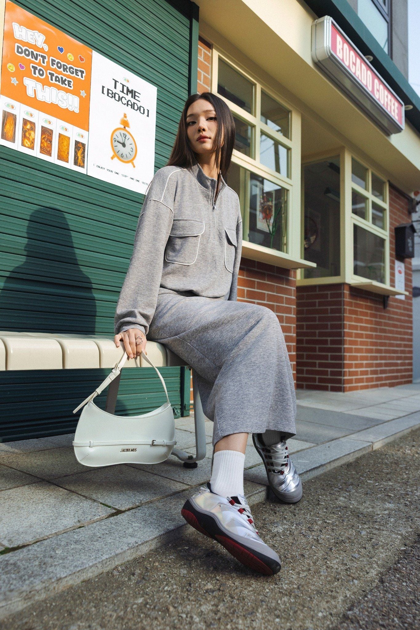 SET BỘ XÁM PHỐI VIỀN TRẮNG HW40482