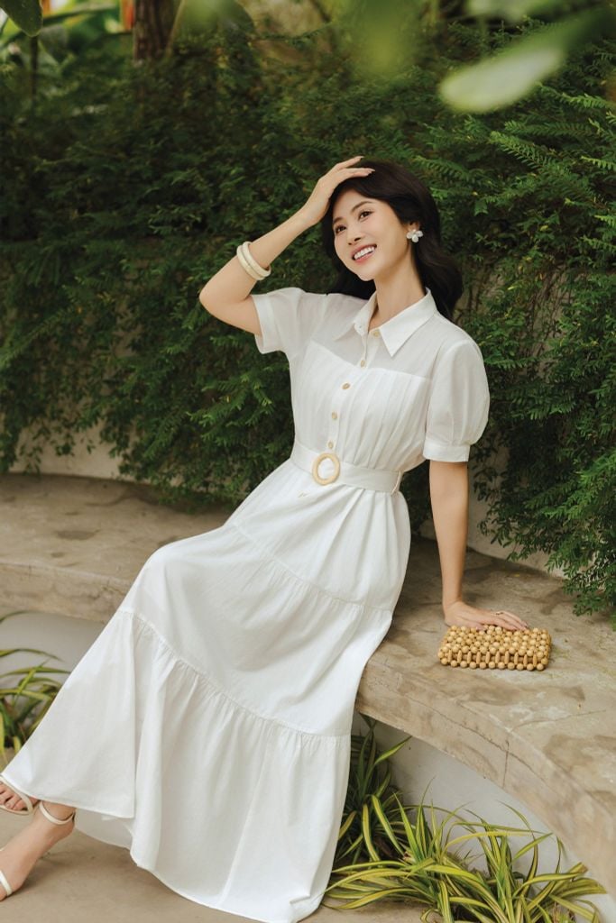  ĐẦM THÔ TRẮNG CỔ BẺ D11002 