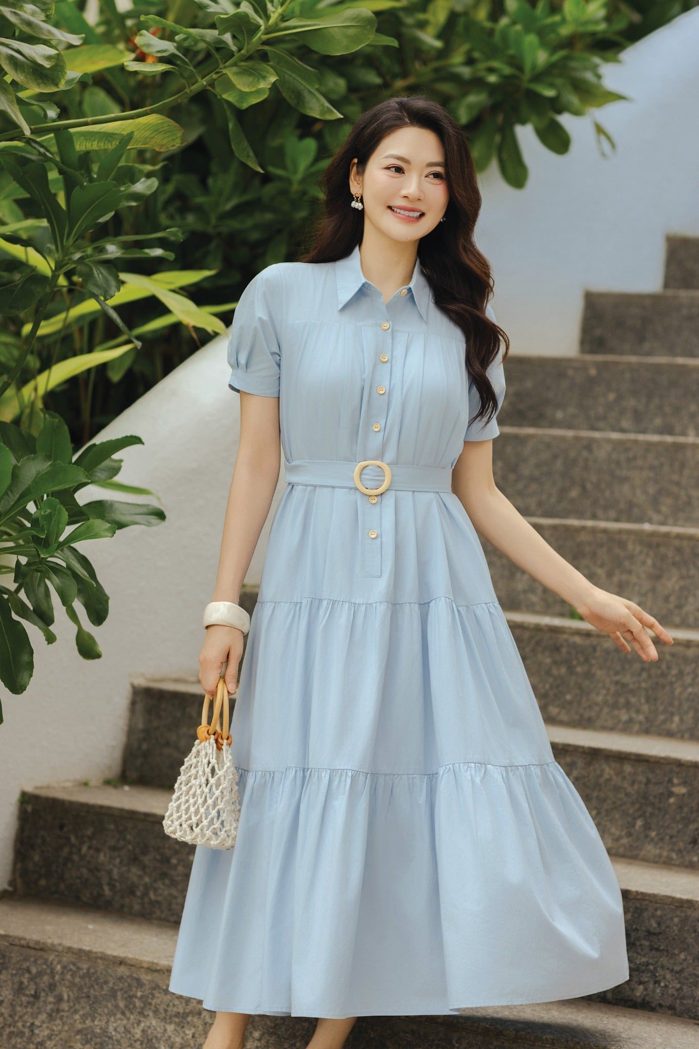 ĐẦM THÔ XANH CỔ BẺ D11012