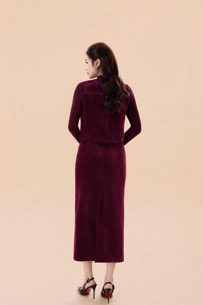  ÁO GILE NHUNG AK06022 