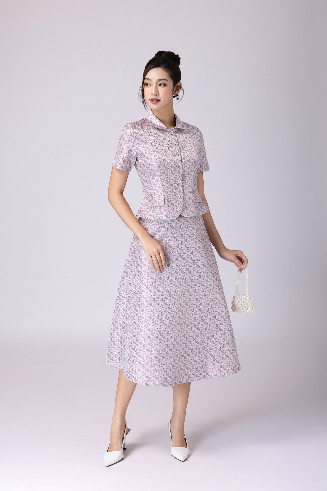 CHÂN VÁY MIDI HOẠ TIẾT Z06852