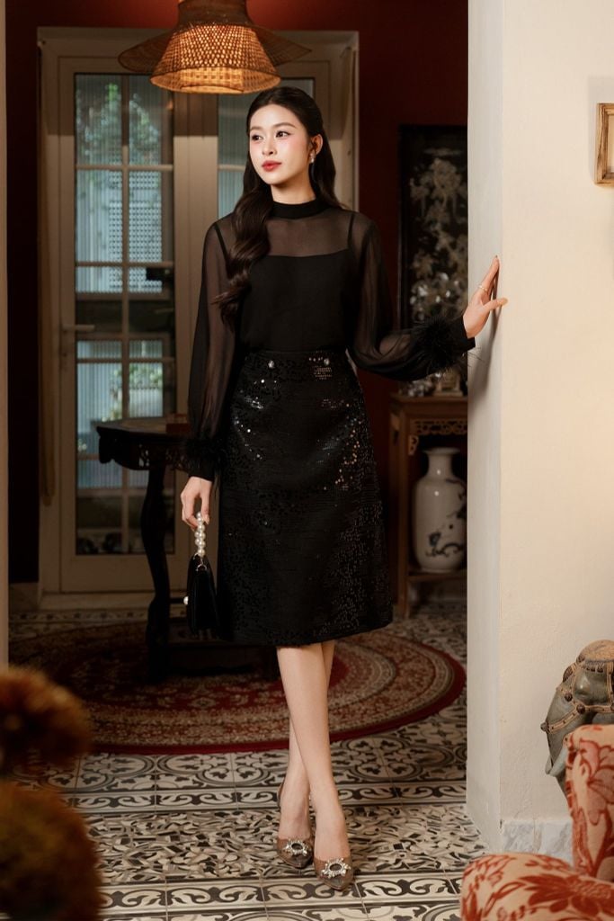 CHÂN VÁY SEQUIN Z08952
