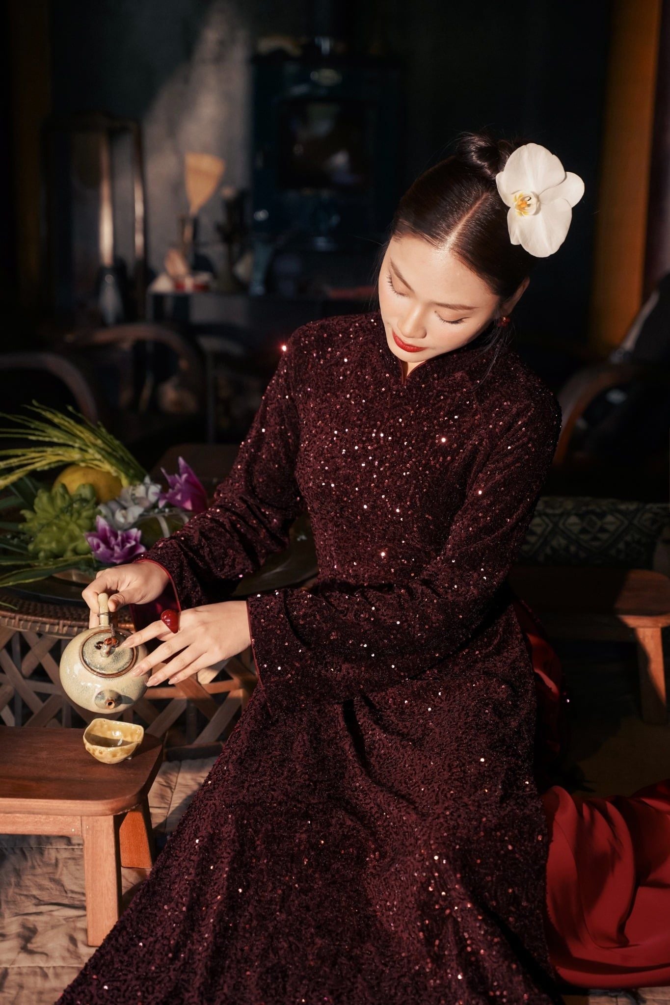 ÁO DÀI KIM SA AD08832