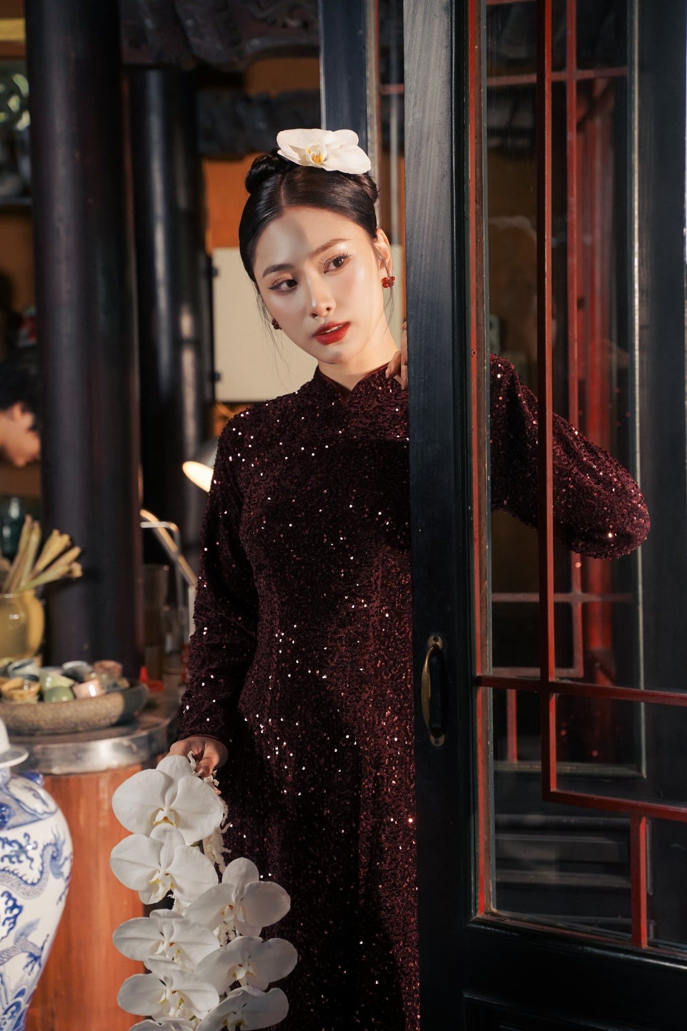 ÁO DÀI KIM SA AD08832