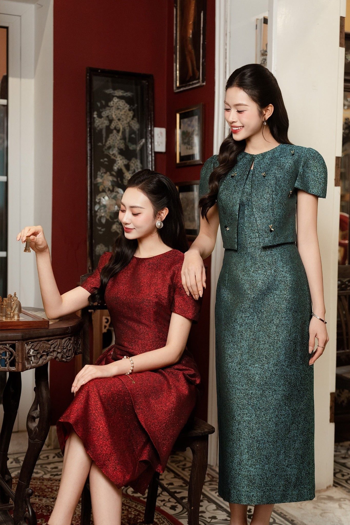 ĐẦM TIỆC GẤM D08912