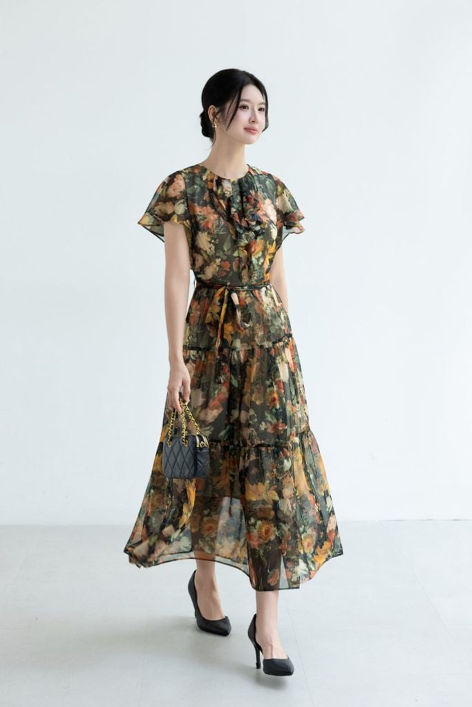 ĐẦM MAXI HOA D00152