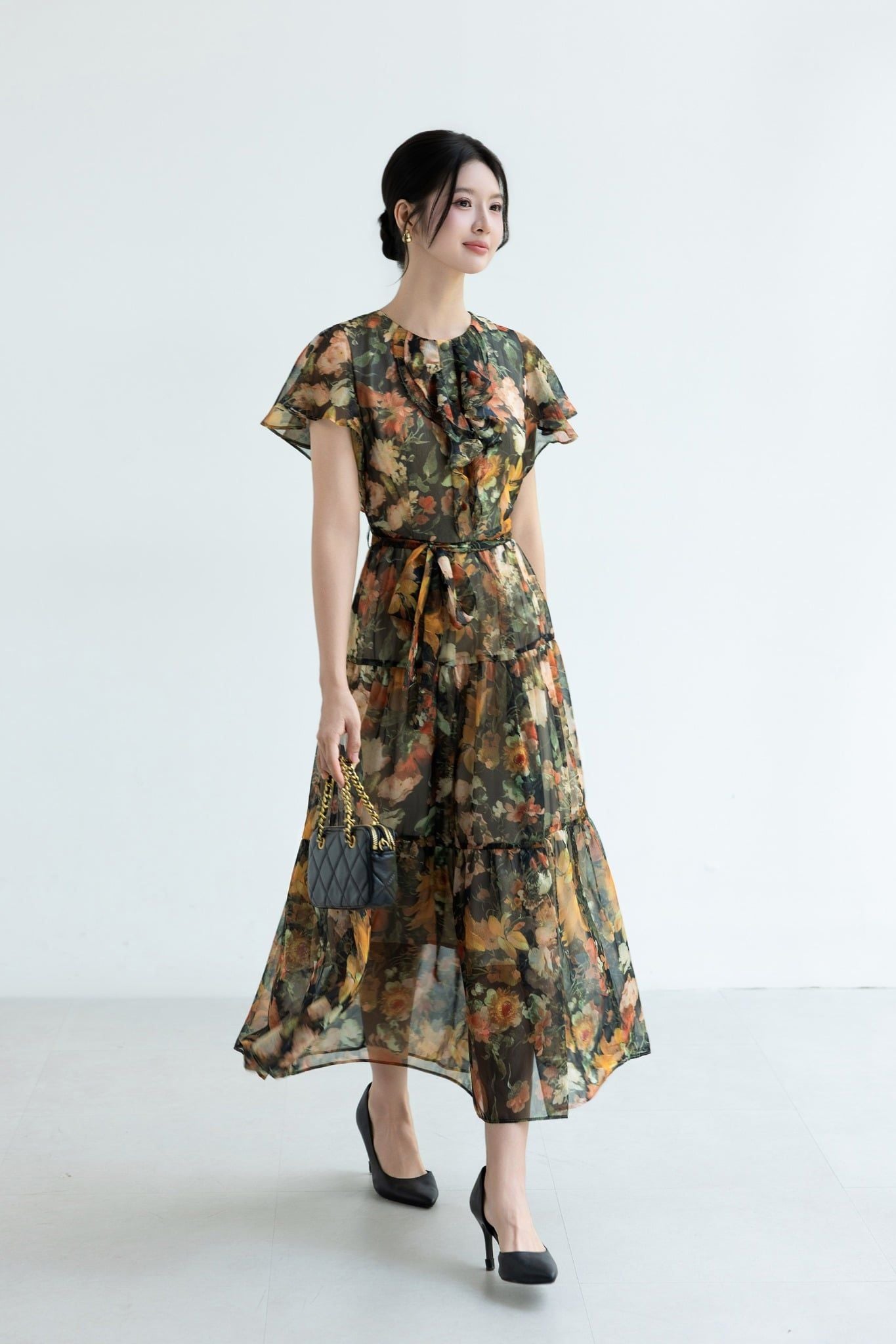ĐẦM MAXI HOA D00152