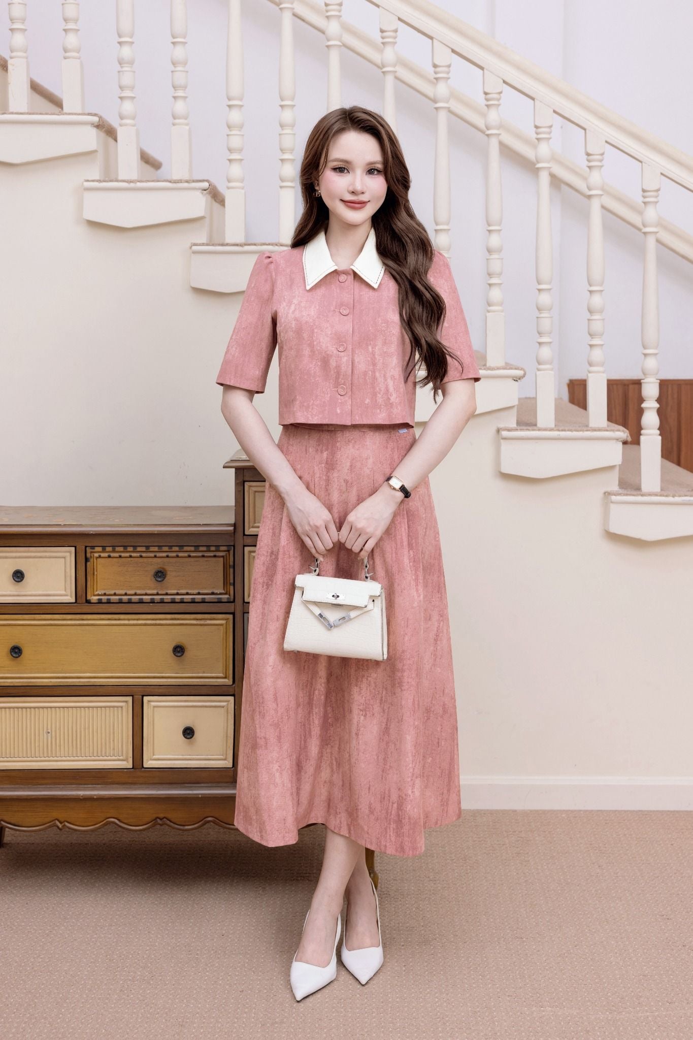 CHÂN VÁY MIDI Z04362