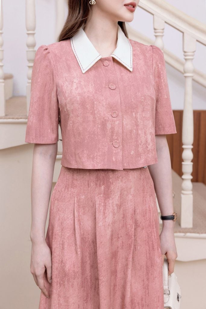  ÁO THÔ CỔ BẺ AK04352 