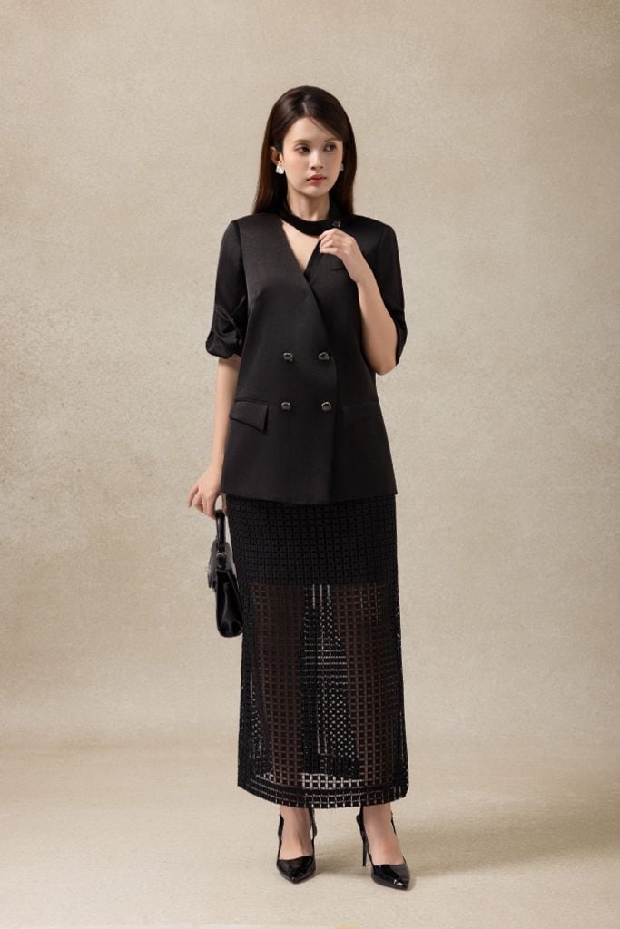 ÁO VEST LỤA AK04932