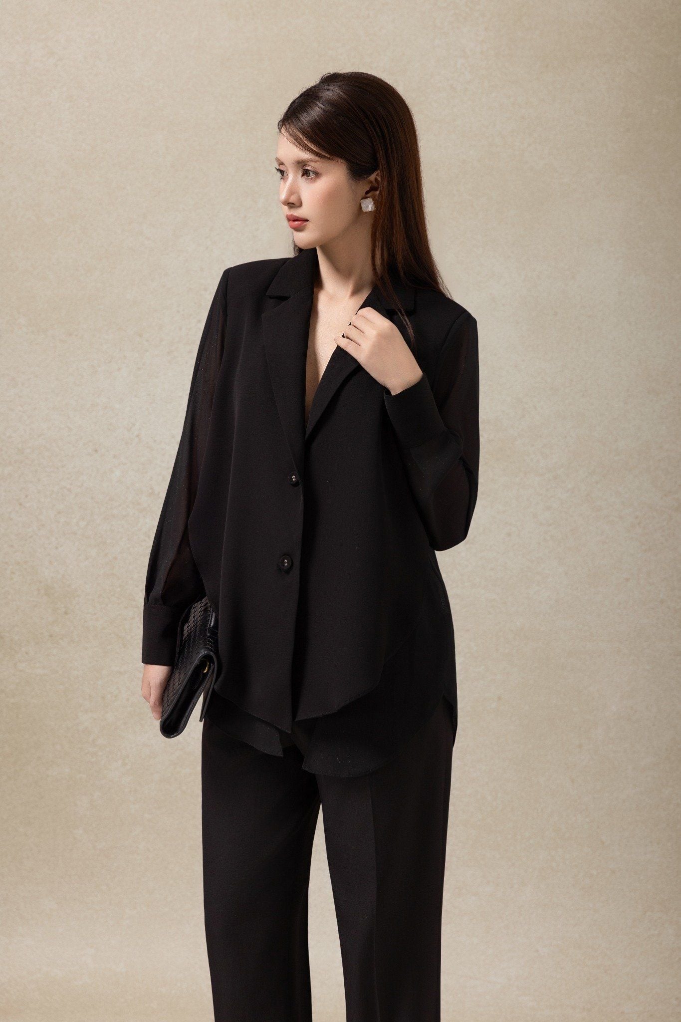 ÁO VEST DÁNG SUÔNG AK05402