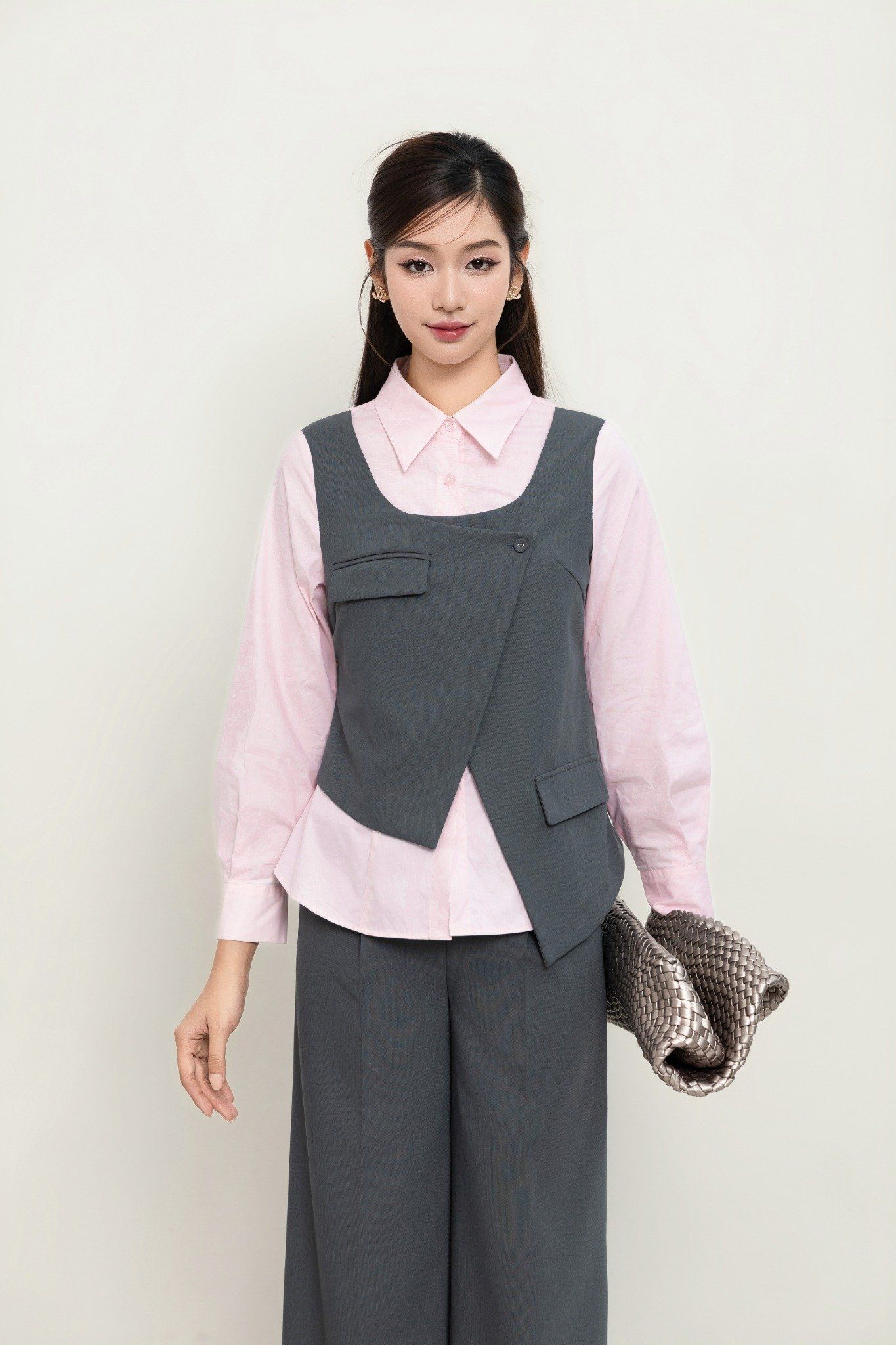 SƠ MI PHỐI MÀU SM06142