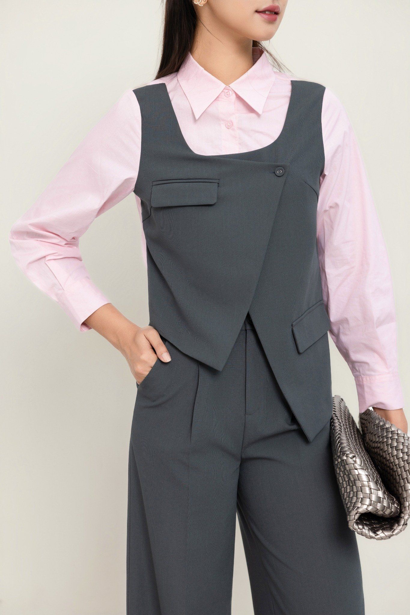 SƠ MI PHỐI MÀU SM06142