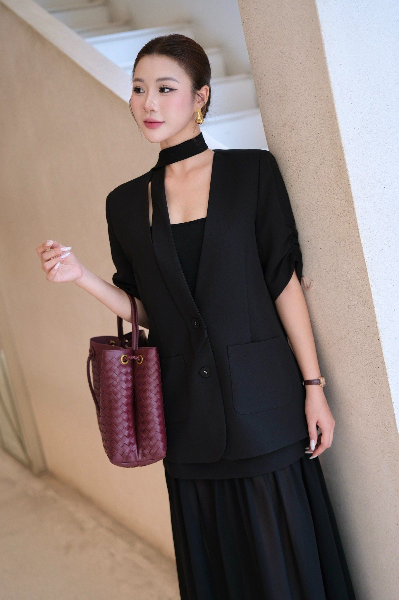 ÁO VEST DÁNG SUÔNG AK06422