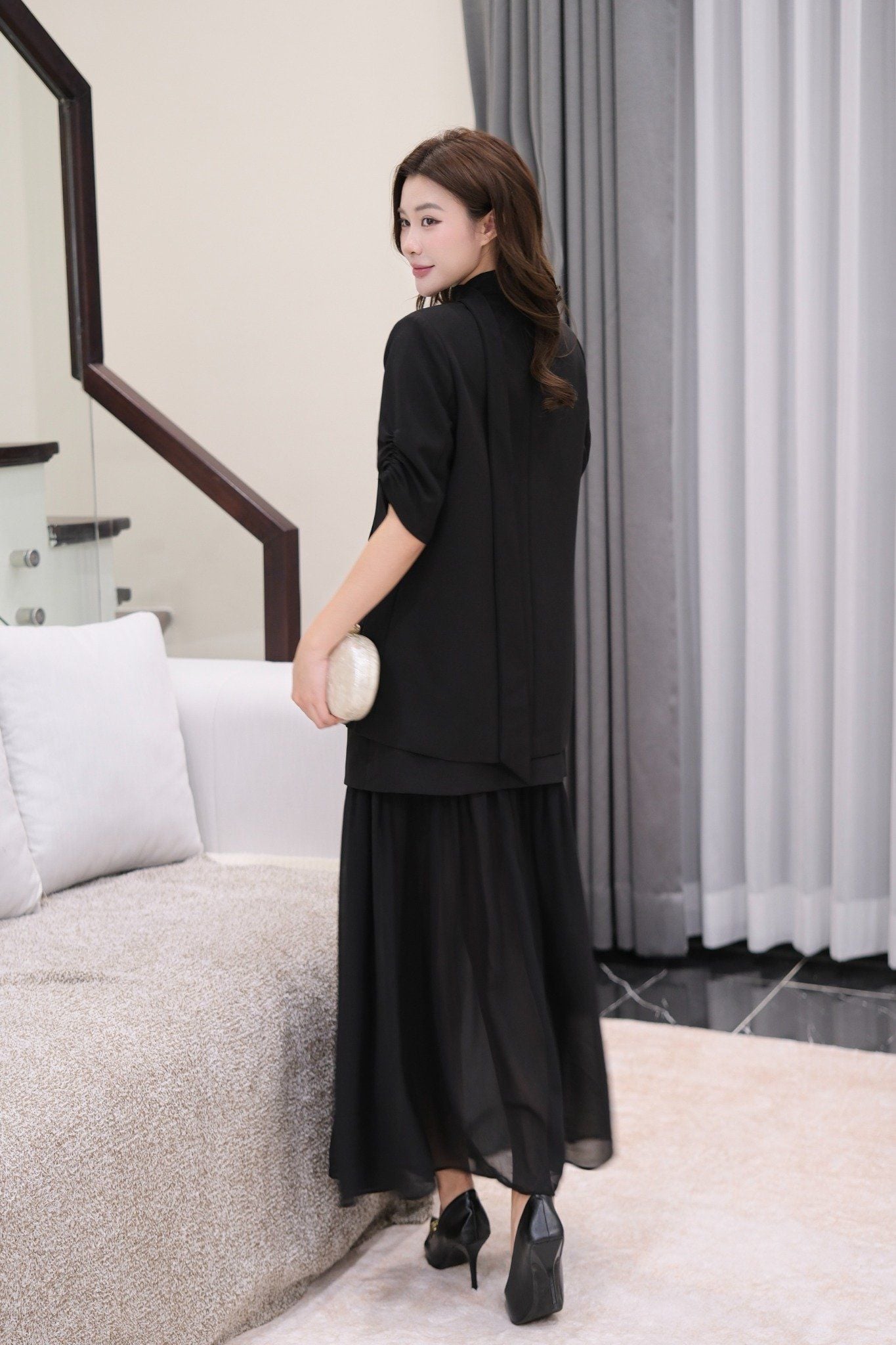 ÁO VEST DÁNG SUÔNG AK06422