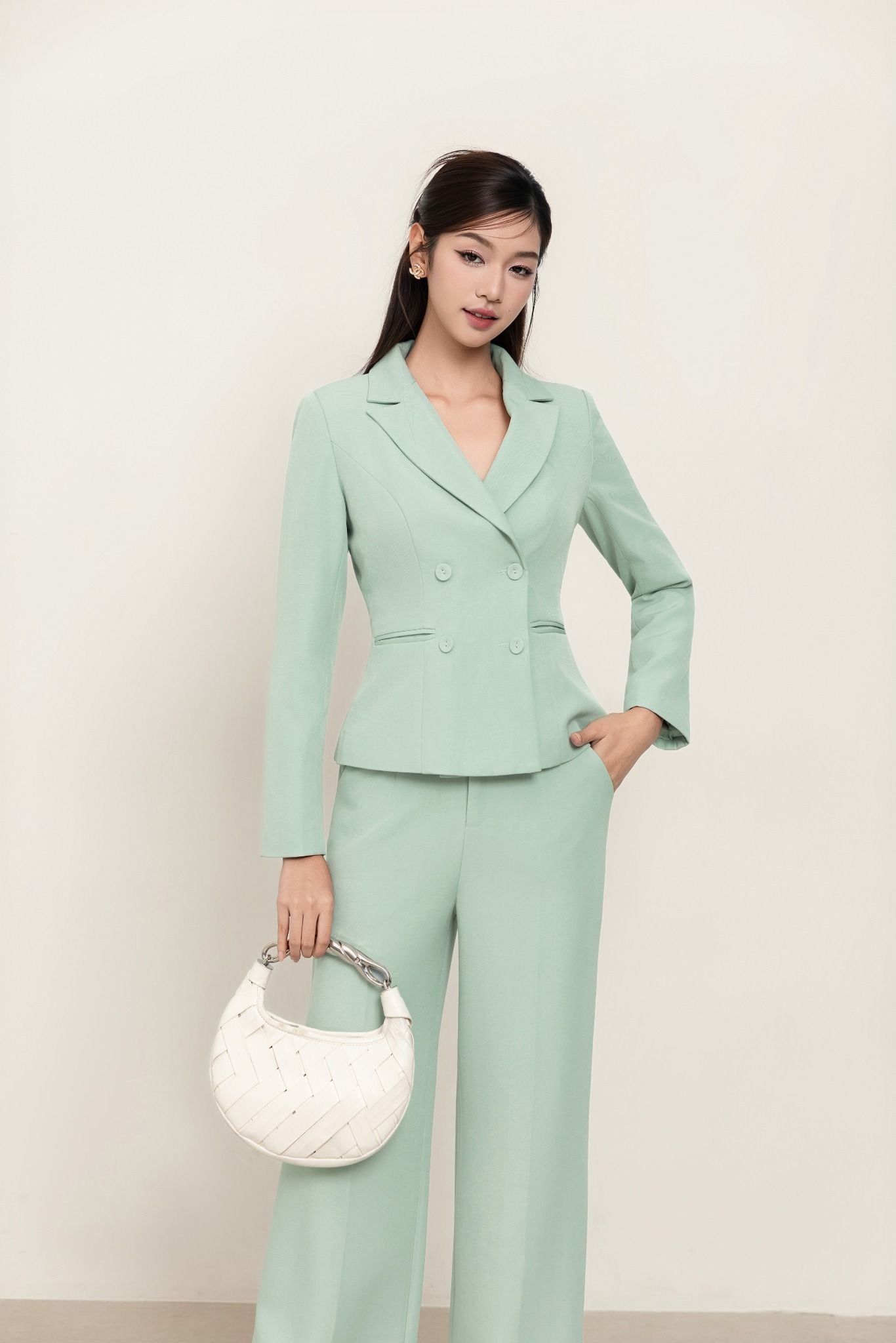 ÁO VEST XANH AK06472