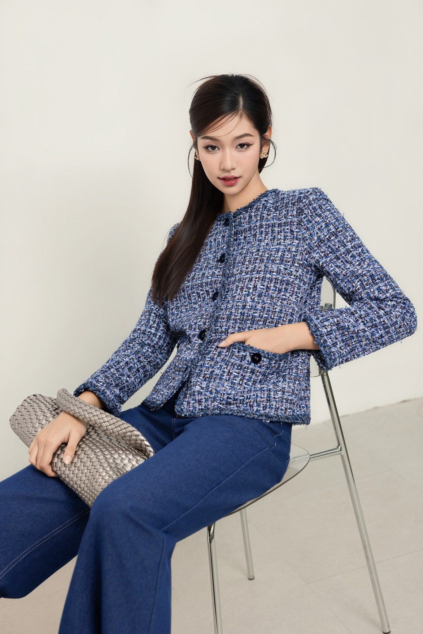 ÁO KHOÁC DẠ TWEED AK06652